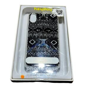 Heyday Apple iPhone Geometric Black and White XS Max Case NWT